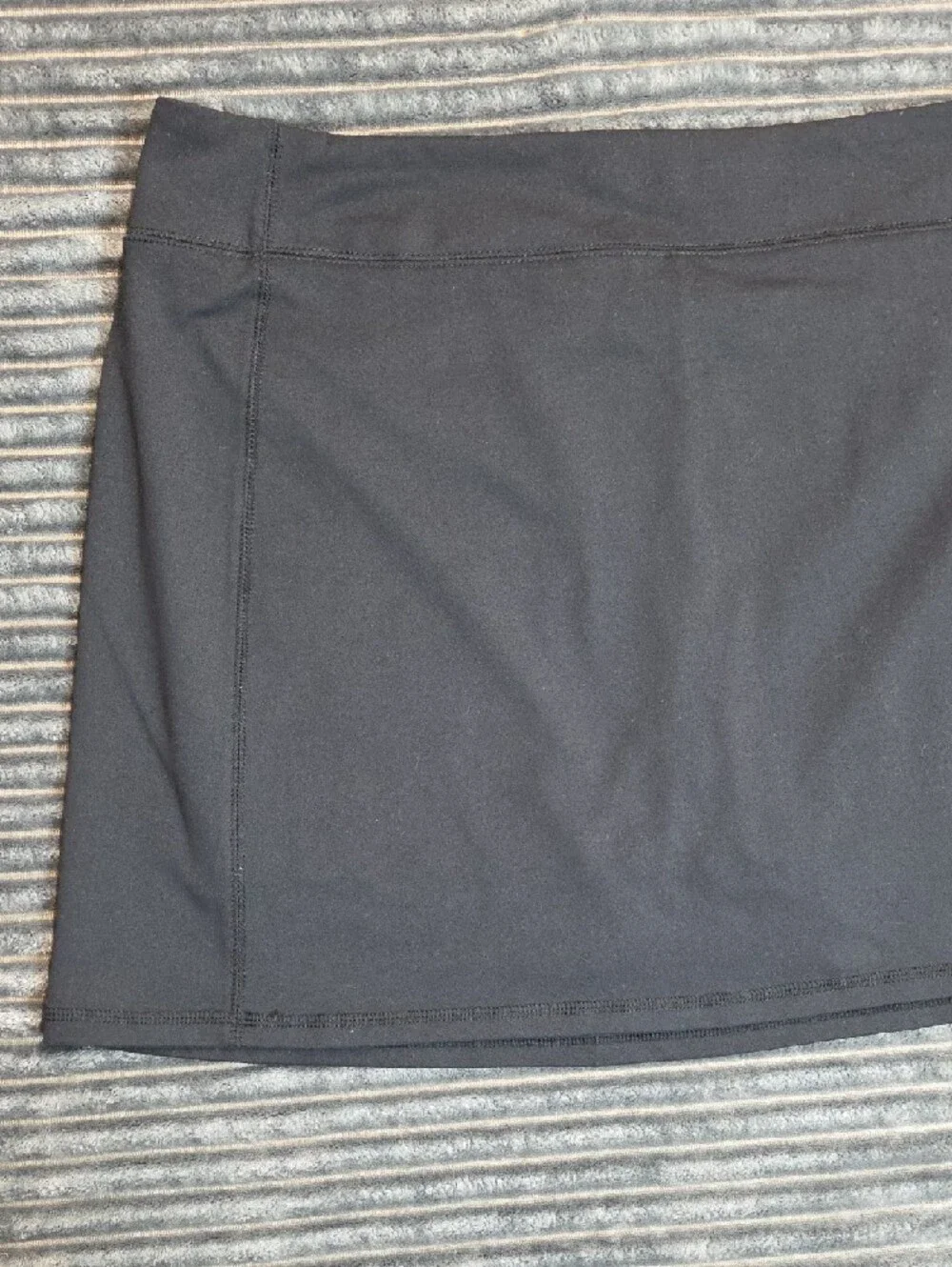 Lands' End Black Athletic Mini Skirt